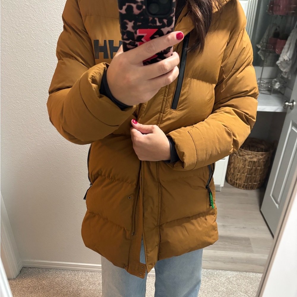 Helly Hansen Tan Ski puffer Insulated Jacket - Picture 8 of 9